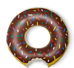Bigmouth Giant Frosted 4ft Chocolate Donut Inflatable Pool Float