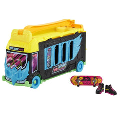 Hot Wheels Skate Tony Hawk Transforming Skate Bus with Finger Skateboard