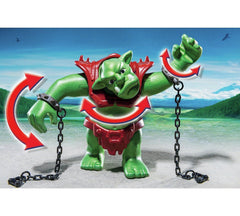 Playmobil Giant Troll With Dwarf Fighters 6004