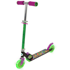 MoVe Turtles Folding Inline  Scooter with Light Up Wheels