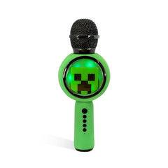 Minecraft Karaoke Microphone and Wireless Speaker with LED Lights