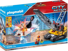 Playmobil City Action Construction Demolition Crane 70442