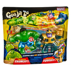Heroes of Goo Jit Zu Marvel Thanos VS. Hulk Figures