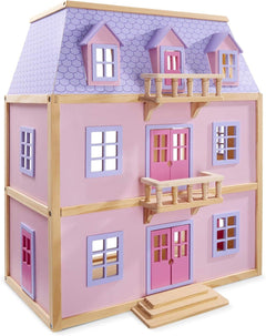Melissa & Doug Multi-Level Wooden Doll House