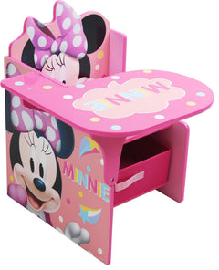 Minnie Mouse Chair Desk with Storage Bin