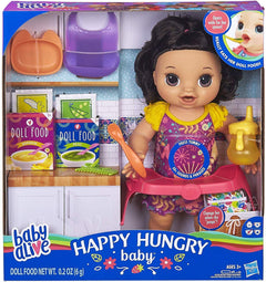 Baby Alive Happy Hungry Baby Black Straight Hair