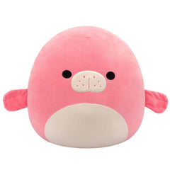 Original Squishmallows 16-Inch Morlai the Coral Manatee Plush