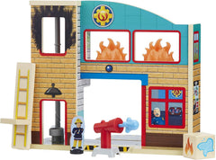 Fireman Sam Wooden Fire Station Playset
