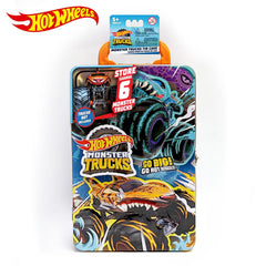 Hot Wheels Monster Trucks Tin Storage Case