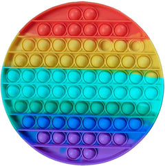 Large Rainbow Circle Push Popper