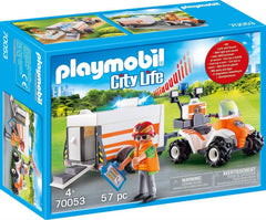 Playmobil 70053 City Life Rescue Quad with Trailer