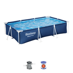 Bestway Steel Pro 9ft x 6ft Rectangular Pool with Filter Pump