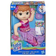 Baby Alive Shimmer N Splash Mermaid Red Hair