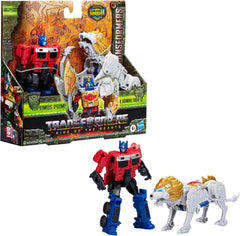 Transformers Rise of the Beasts Combiner 2-pack Optimus Prime and Lionblade Action Figures
