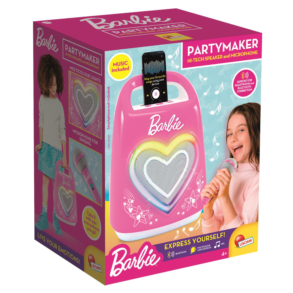 Barbie Bluetooth Speaker Party Maker with Microphone – BargainMax