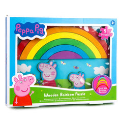 Peppa Pig Wooden Rainbow Puzzle
