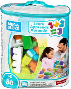 Mega Bloks Stack & Learn Math 80 Pieces