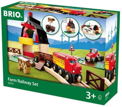 BRIO Wooden Farm Railway Set