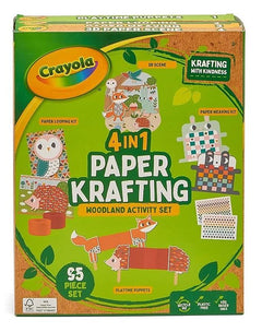Crayola 4 In 1 Paper Krafting Woodland Activity Set