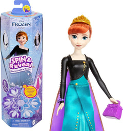 Disney Frozen Spin & Reveal Anna Fashion Doll with Accessories