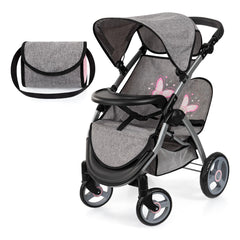 Bayer Design Twin Doll Pram with Bag