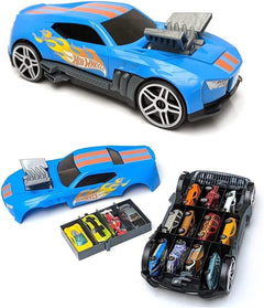 Hot Wheels 2in1 Race N' Haul Free Wheel Storage Car