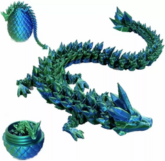 3D Printed Green Dragon Egg