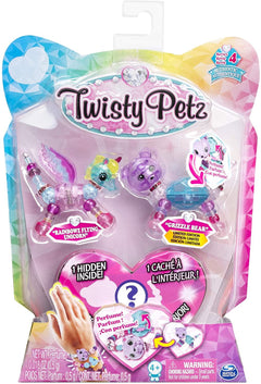 Twisty Petz 3 Pack Rainbowz Flying Unicorn & Grizzle Bear