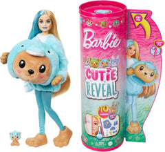 Barbie Blue Cutie Reveal Doll & Accessories with Animal Plush Costume