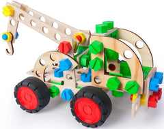 Alexander Toys Constructor Junior 3in1 Wooden Pull Truck
