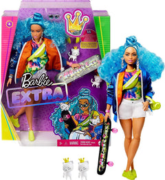 Barbie Extra Blue Curly Hair Doll