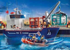 Playmobil City Action Cargo Ship with Boat 70769