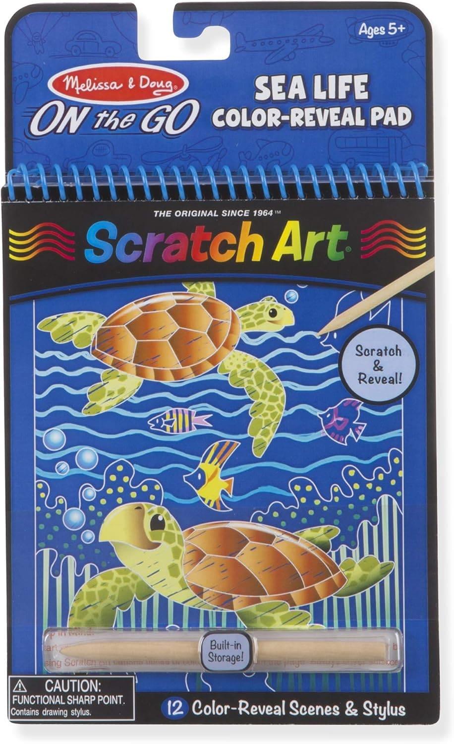 Melissa & Doug Scratch Art Safari Colour-Reveal Pad