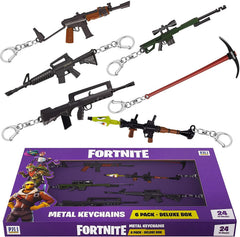 Fortnite Deluxe 6 Pack Metal Keychains Deluxe Pack