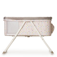 Hauck Dreamer Bedside Cot - Multi Dots Sand