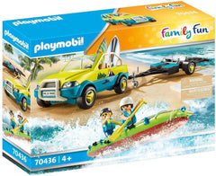 Playmobil Family Fun Beach Hotel Car with Canoe 70436