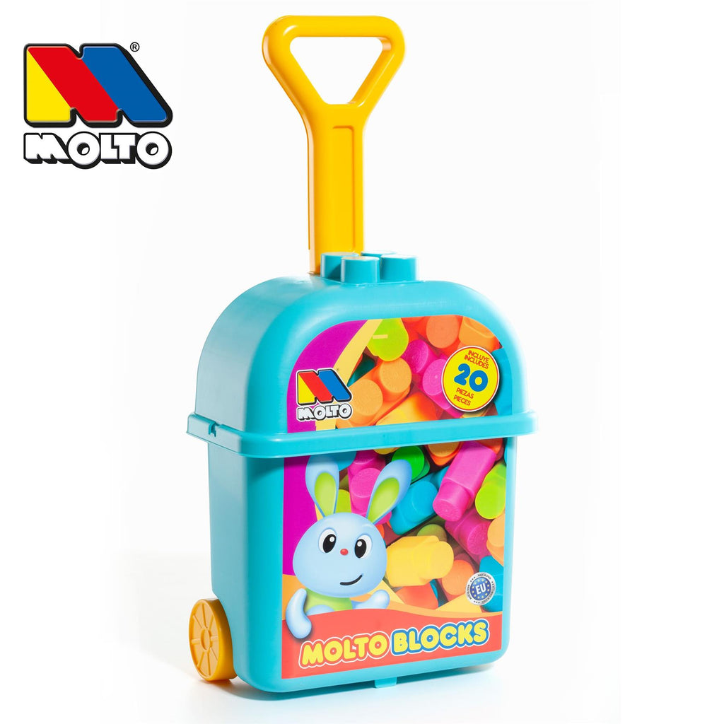 Molto Blocks Trolley with 20 Pieces – BargainMax