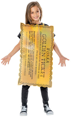 Willy Wonka Golden Ticket Costume