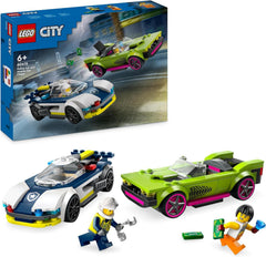 LEGO City Police Car and Muscle Car Chase 60415