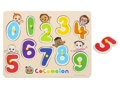 Cocomelon Wooden Numbers Peg Board