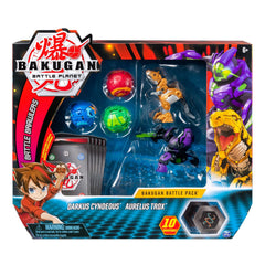 Bakugan Battle 5 Pack Darkus Cyndeous & Aurelus Trox