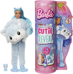Barbie Cutie Reveal Snowflake Sparkle Husky Costume Doll