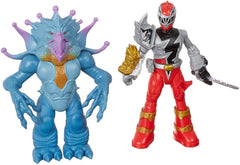 Power Rangers Dino Fury Battle Attacker Red Ranger Vs. Doomsnake Action Figures