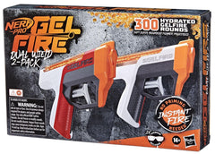 Nerf Pro Gelfire Dual Wield 2 Pack Blasters with 300 Hydrated Gelfire Rounds