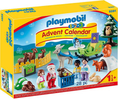 Playmobil 9391 1.2.3 Advent Calendar - Christmas in the Forest with Reindeer Sleigh