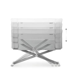 Hauck Face to Me 2 Bedside Crib - Melange Grey