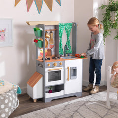 KidKraft Wooden Terrace Garden Play Kitchen