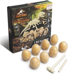 Jurassic World Camp Cretaceous T Rex Egg Smash Dig & Build T Rex Skeleton