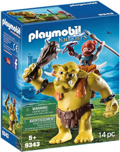 Playmobil Giant Troll with Dwarf Fighter 9343