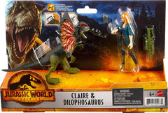 Jurassic World Claire & Dilophosaurus Dinosaur and Action Figure